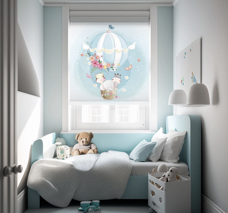 μπαλόνι θερμού αέρα με σκανδιναβικό τυφλό πανίδας - TenStickers