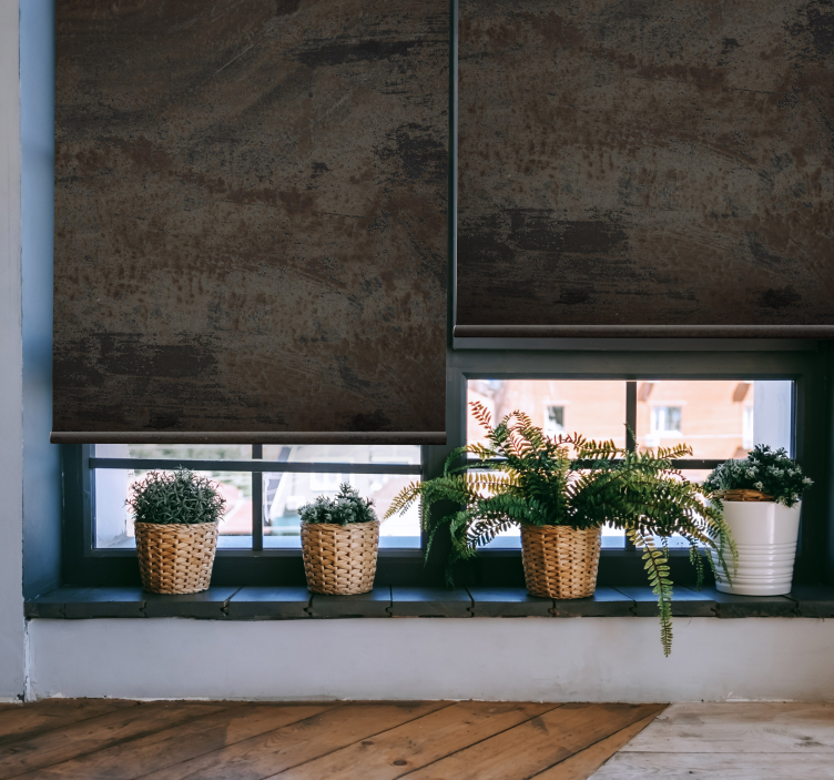 βιομηχανικό γκρι σκουριασμένο σιδερένιο ανάγλυφο τυφλό - TenStickers