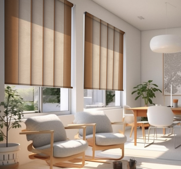 Mπεζ ρολό κουρτίνας Ιαπωνική υφή πάνελ - TenStickers