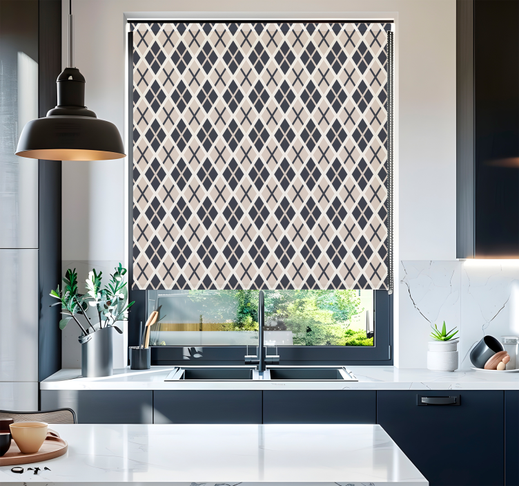 Ρολό κουρτίνας σκανδιναβικού στιλ με ρόμβους - TenStickers