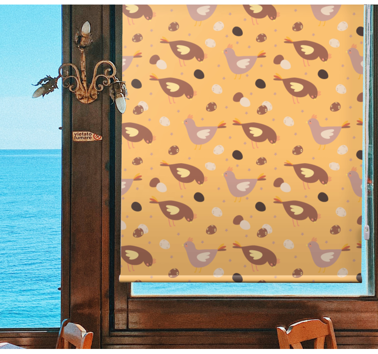 πορτοκαλί γκόμενα μοτίβο διάφορα τυφλά ζώα - TenStickers