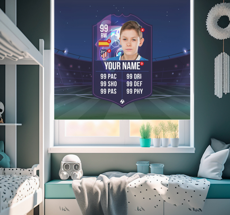 Pολό για παιδιά Κάρτα Παίκτη Ποδοσφαίρου - TenStickers