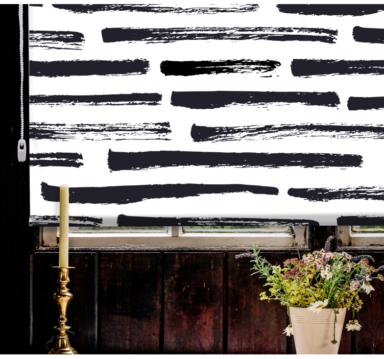 Pολό κουρτίνας με υφή και μοτίβο στυλιζαρισμένες πινελιές - TenStickers