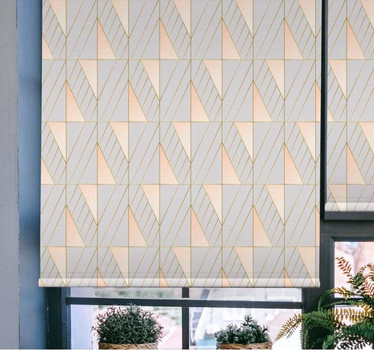 ροζ και γκρι αρτ ντεκό στυλ ρολά που - TenStickers