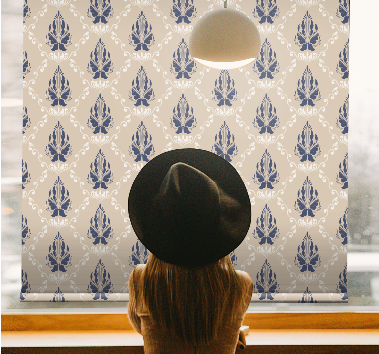 στένσιλ διακοσμητικό και μπλε κλασικό στόρι - TenStickers