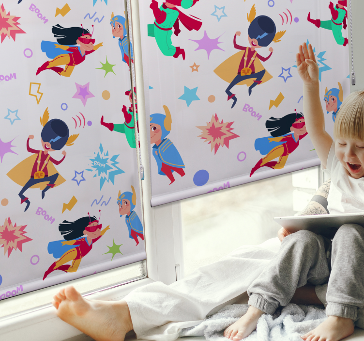 Superwoman μοτίβο superhero blind - TenStickers