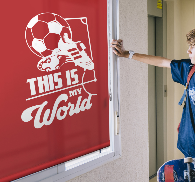 αυτό είναι το τυφλό του παγκόσμιου ποδοσφαίρου μου - TenStickers