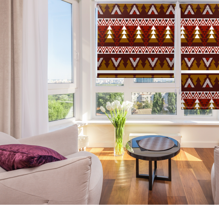 Tribal μοτίβα καφέ πρωτότυπο ρολό - TenStickers