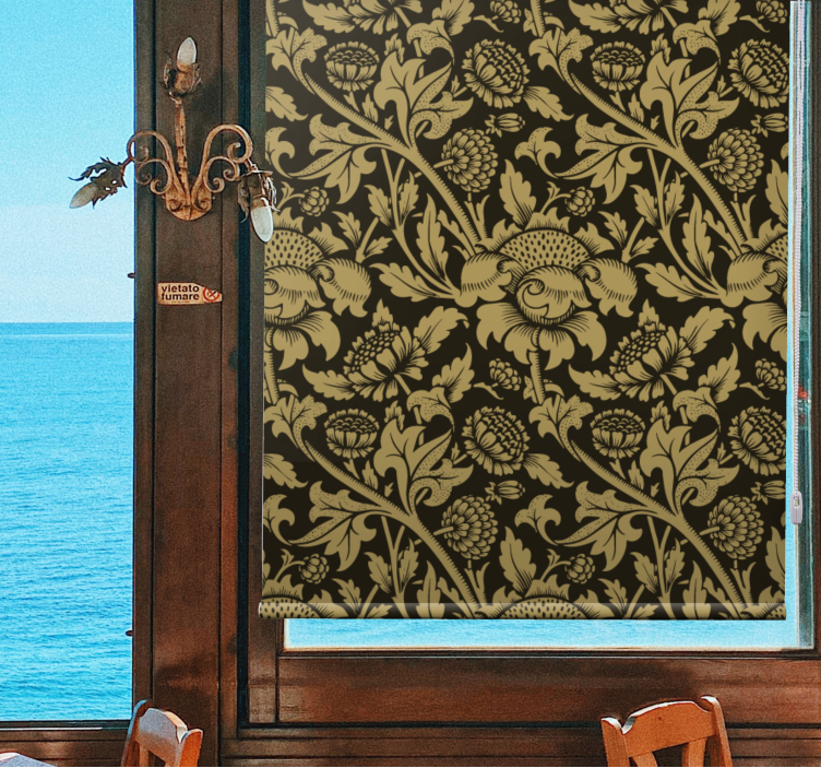 Vintage γαλλικό λουλουδάτο μοτίβο κλασικό τυφλό - TenStickers