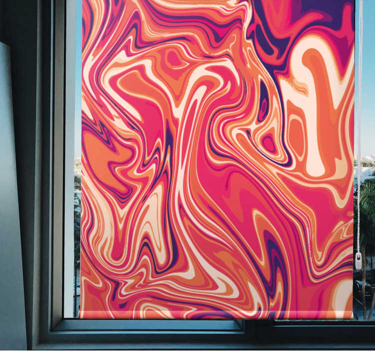 ζεστό χρώμα μαρμάρινου τυφλού πίνακα ζωγραφικής - TenStickers