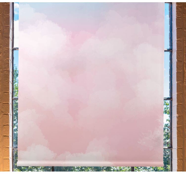 νερομπογιά παστέλ ουρανό σύννεφο υπνοδωμάτιο τυφλό - TenStickers