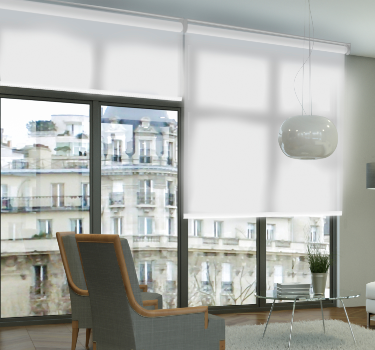 λευκό ημιδιαφανές τυφλό σαλονιού - TenStickers