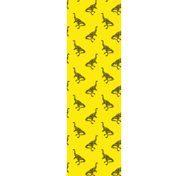 Ρολό για παιδιά με συμβολα brachiosaurus σε κίτρινο - TenStickers