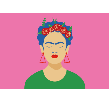 Ρολό κουρτίνα για σαλόνι σχέδιο pop art frida kahlo - TenStickers