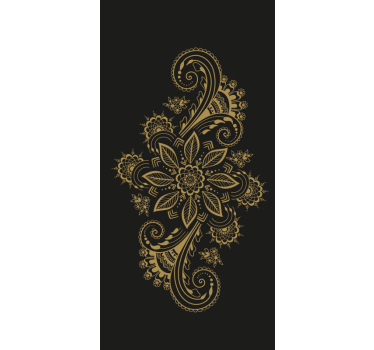 εικονογράφηση mehndi στολίδι σαλόνι ρολό τυφλό - TenStickers