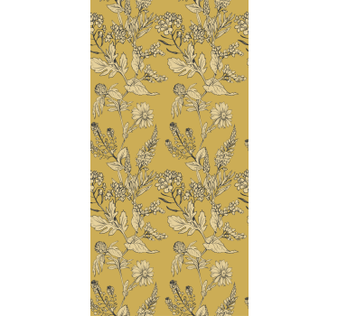 Floral art λουλούδι ρολό τυφλό - TenStickers