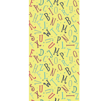 πολύχρωμα γράμματα παιδιά τυφλά - TenStickers