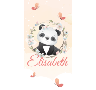 χαριτωμένα ζώα panda με όνομα παιδιά τυφλά - TenStickers