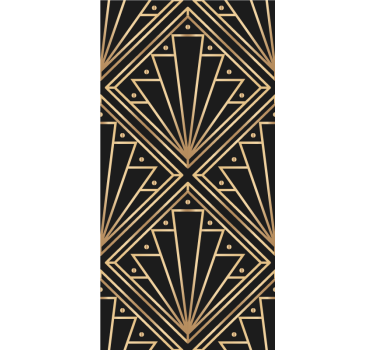 "art deco" χρυσά σχήματα ρολά που κομψότητα - TenStickers