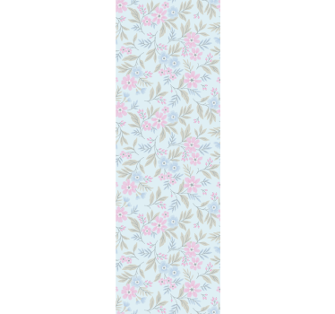 Shabby chic ανοιξιάτικα λουλούδια και φυτικό ρολό - TenStickers