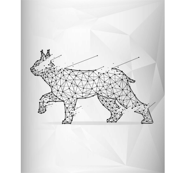πολυγωνική γάτα διάφορα ζώα τυφλά - TenStickers