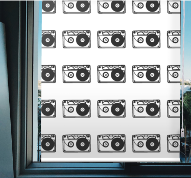 ασπρόμαυρη κασέτα 80's vintage blind - TenStickers