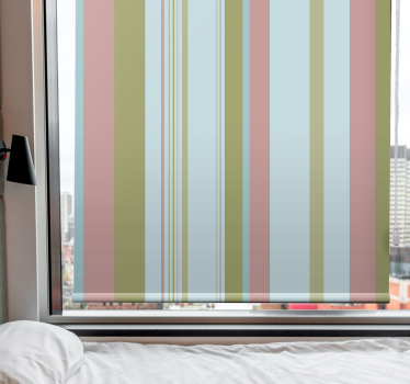 μπλε και πράσινες ρίγες της δεκαετίας του '80 vintage blind - TenStickers