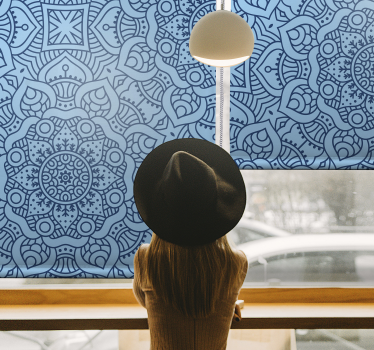 Blue mandala zen θέμα τυφλό - TenStickers