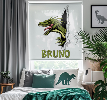 Pολό στόρι με σχέδιο δεινόσαυρου jurassic raptor - TenStickers
