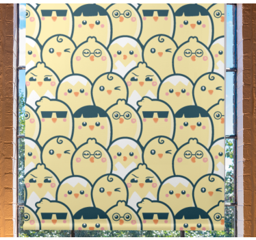 Emoji κίτρινοι νεοσσοί ρολά στόρια ζώων - TenStickers