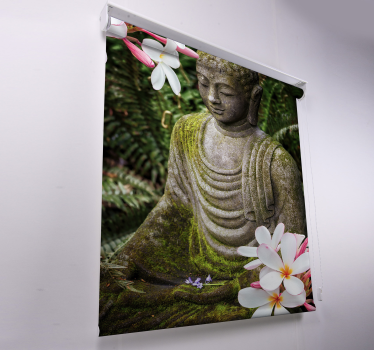 Floral πράσινο Βούδα zen τυφλό - TenStickers
