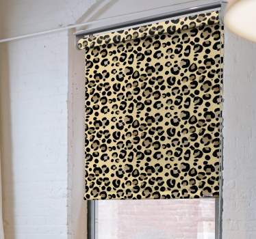 Leopard print animal blind - TenStickers