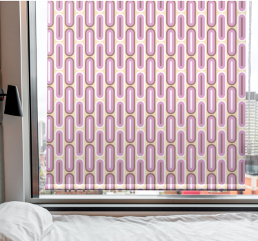 ροζ γεωμετρικό σχήμα 70's πιο vintage blind - TenStickers