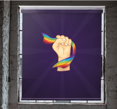ισχυρή γροθιά και σημαία lgbt άλλα ρολά - TenStickers