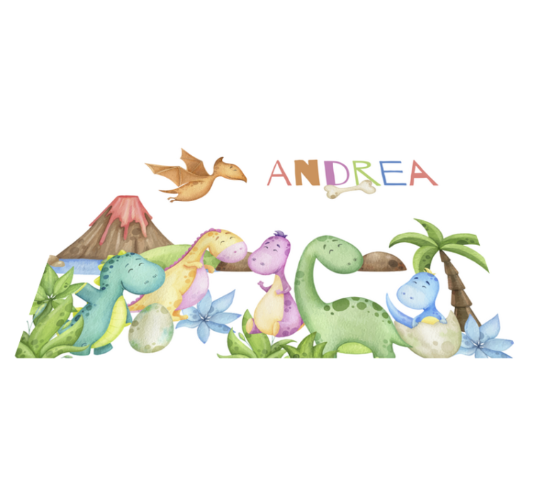 σουπλά με όνομα ιουρασική σκηνή - TenStickers