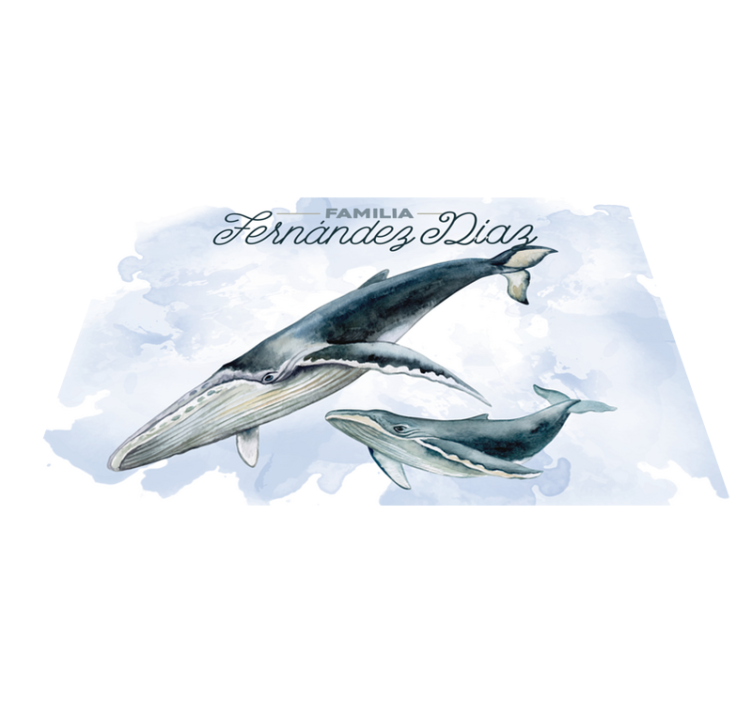 οικογενειακά ψάρια φαλαινών - TenStickers