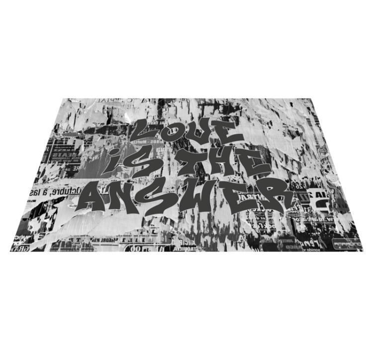 Η αγάπη είναι η απάντηση μοντέρνα πλακάτ - TenStickers