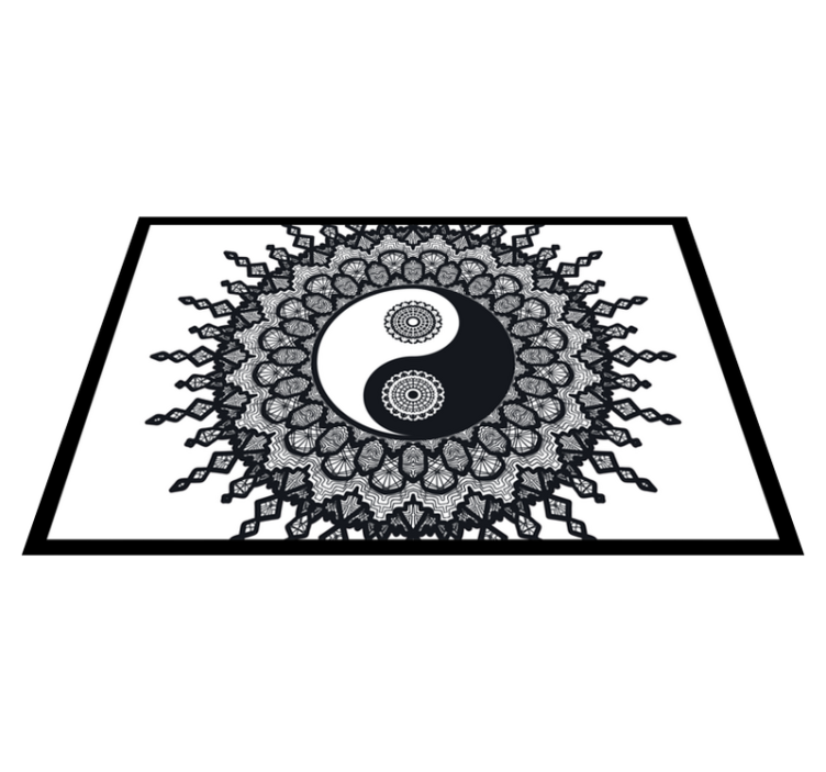Ying yang paisley πλακάτ - TenStickers