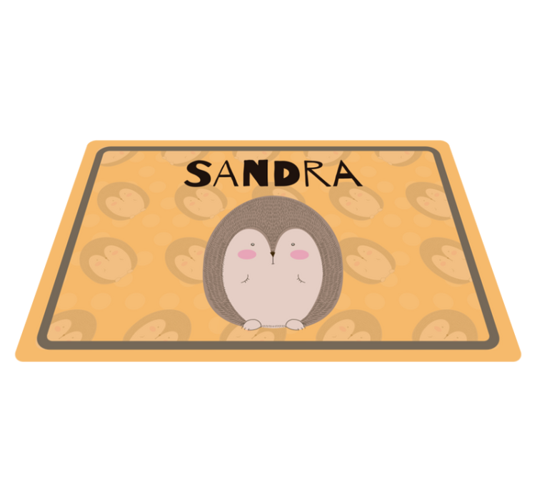 Σουπλά με χαριτωμένη τέχνη σκαντζόχοιρου - TenStickers