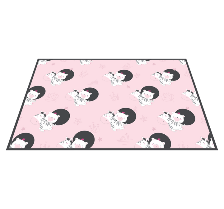 Σουπλά με Γλυκές Εικονογραφήσεις Ζέβρας - TenStickers