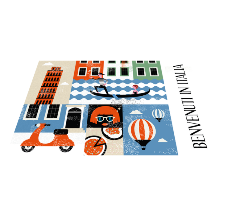 Πρωτότυπο σουπλά Ζωντανή Ιταλική Σκηνή - TenStickers