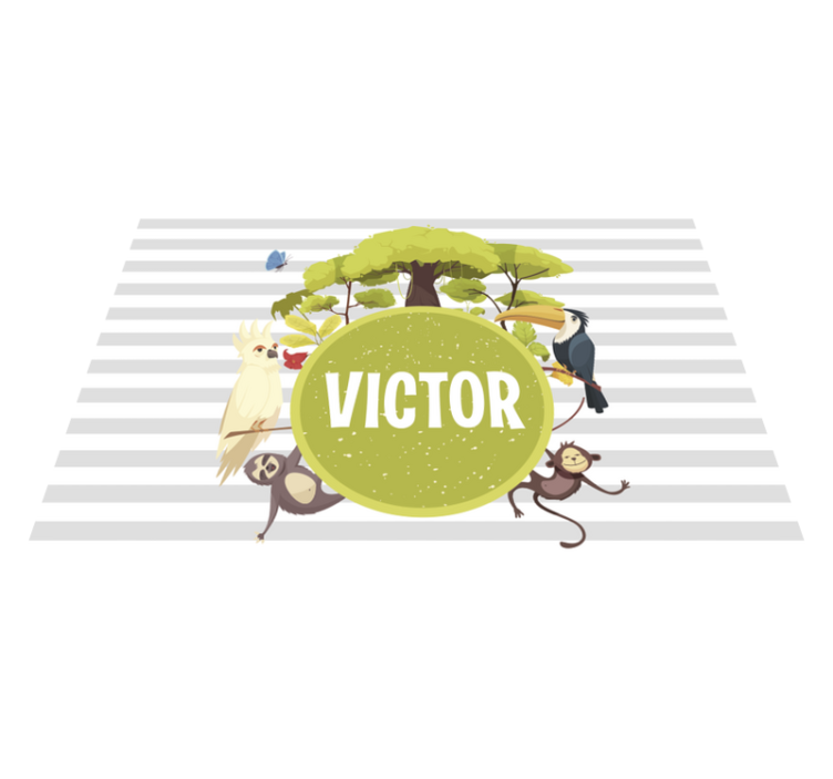 ζώα ζούγκλας με εξατομικευμένες τοποθεσίες - TenStickers