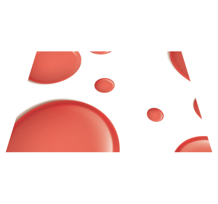 κόκκινοι σύγχρονοι κύκλοι κόκκινες πινακίδες - TenStickers