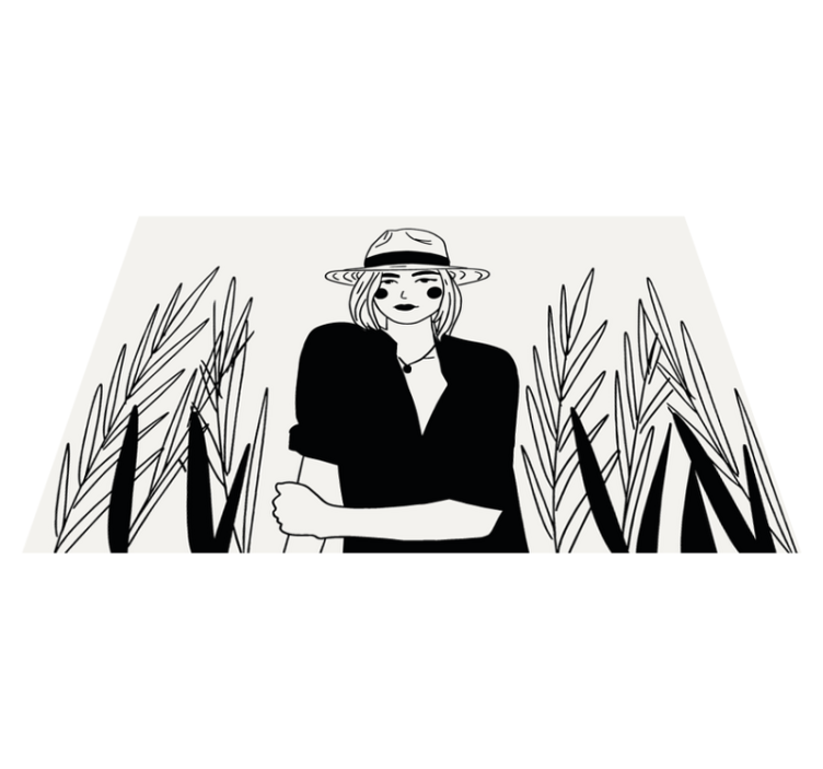 Πρωτότυπο σουπλά με Στυλάτη Γυναίκα Εικονογράφηση - TenStickers