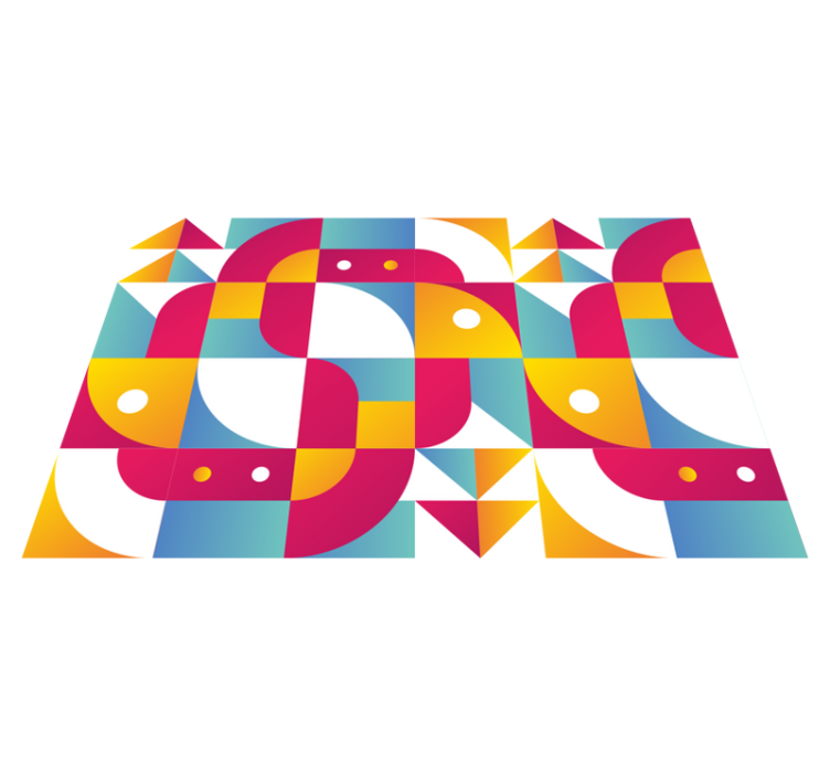 Σουπλά μοντέρνο με τολμηρά γεωμετρικά σχέδια - TenStickers