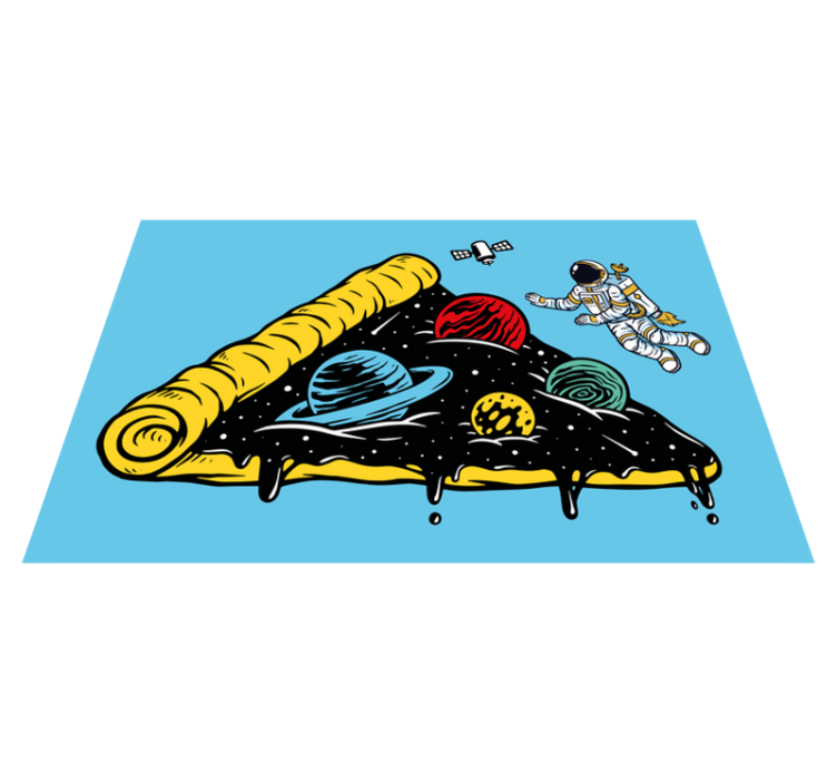 Πρωτότυπο σουπλά φέτα με θέμα το διάστημα - TenStickers