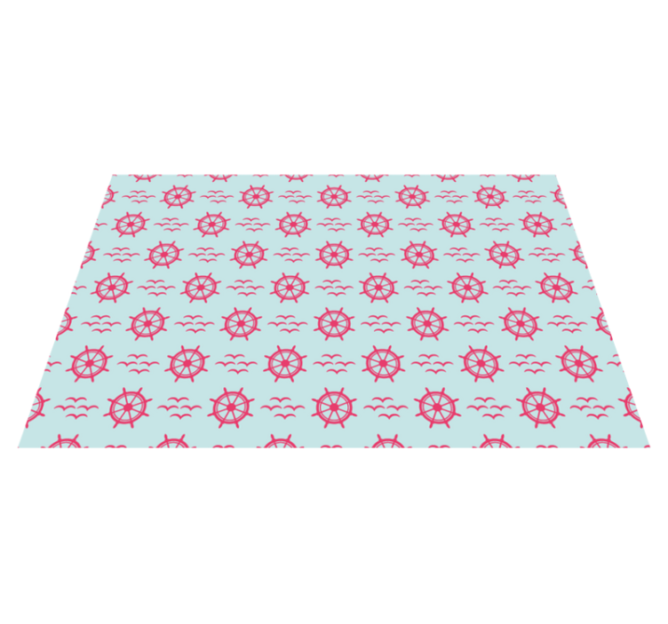 ναυτικό τιμόνι στα σουπλά μοτίβου chevron - TenStickers