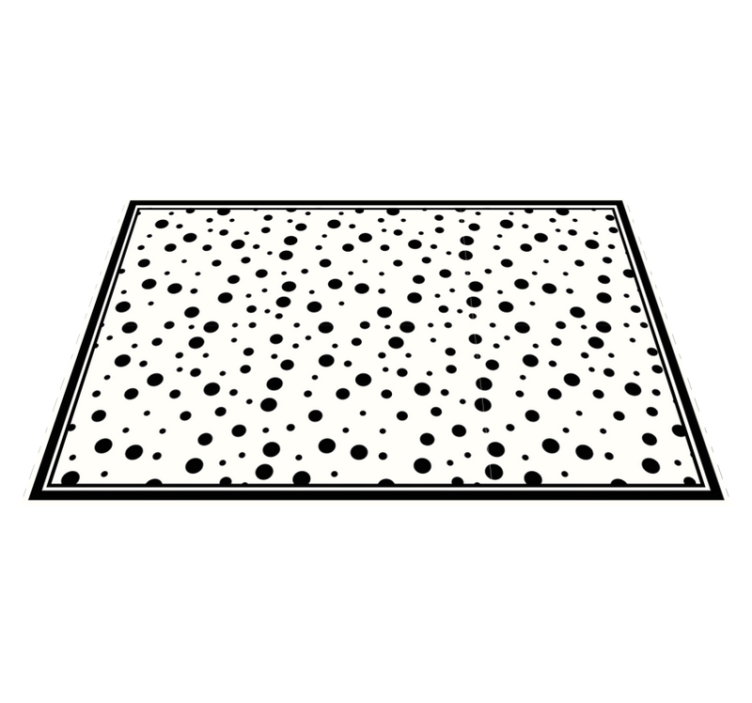 μαύρες πουά σε λευκά σουπλά στο σπίτι - TenStickers