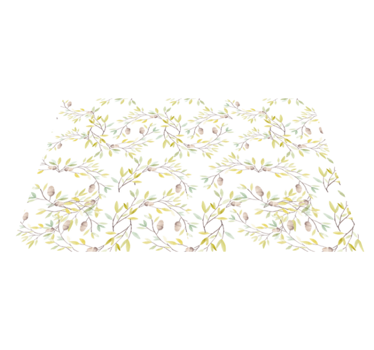 πρωτότυπα ακουαρέλα πράσινα φύλλα σουπλά - TenStickers