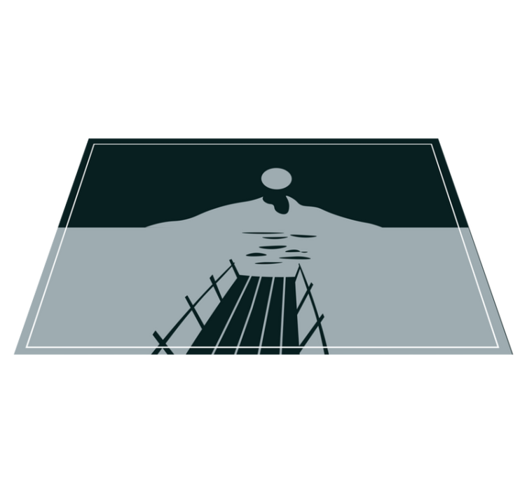 Σουπλά μοντέρνο Γέφυρα πάνω από νερό - TenStickers